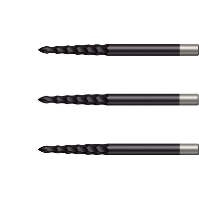 Mission Dart Steel Tip Lunar Dart Points Lunar FS Dart Wechsel- Spitzen Schwarz FS Point 32 mm