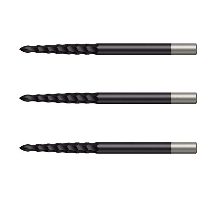Mission Dart Steel Tip Lunar Dart Points Lunar FS Dart Wechsel- Spitzen Schwarz FS Point 36 mm