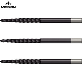 Mission Dart Steel Tip Lunar Dart Points Lunar FS Dart Wechsel- Spitzen  Schwarz FS Point 40 mm