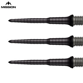 Mission Dart Steel Tip Titan Ripple Titanium Conversion Dart Points Dart Wechsel- Spitzen Schraubspitzen Schwarz 30 mm