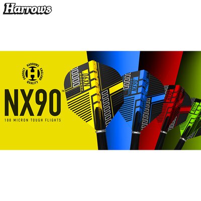 Harrows Dart NX90 Dart Flight speziell laminiert in 4 verschiedenen Designs 2022