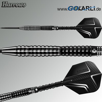 Harrows Steel Darts Black Knight 90% Tungsten Steeltip Dart Steeldart 21 g