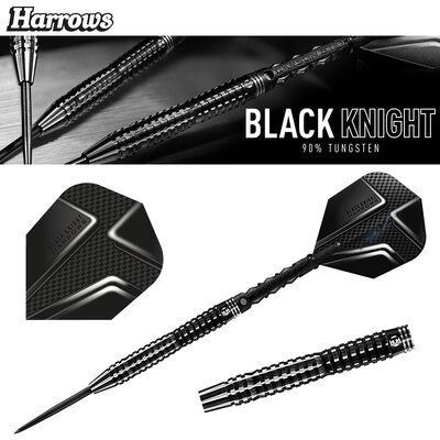 Harrows Steel Darts Black Knight 90% Tungsten Steeltip Dart Steeldart 21 g