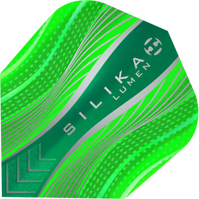 Harrows Dart Silika Lumen Dart Flight Design 2022 Dartflight Grün Standard Nr.6