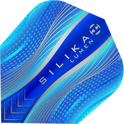 Harrows Dart Silika Lumen Dart Flight Design 2022 Dartflight Blau Standard Nr.6