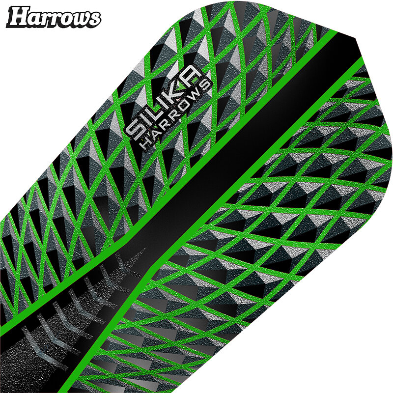 Harrows SILIKA SLIM – Lot De 15 Ailettes De Fléchettes Extra Résistantes, 100 Microns, Revêtement Cristallin, Fabriquées Au Royaume-Uni