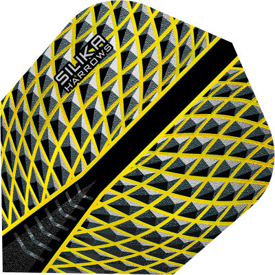 Harrows Dart Silika Dart Flight Design 2022 Dartflight Gelb Standard Nr.6