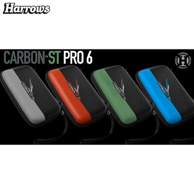 Harrows Dart Carbon ST Pro 6 Dart Case Darttasche Dartcase Dartbox Wallet Grn