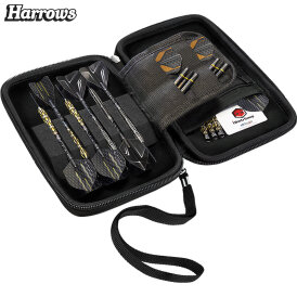 Harrows Dart Carbon ST Pro 6 Dart Case Darttasche Dartcase Dartbox Wallet Schwarz/Grau