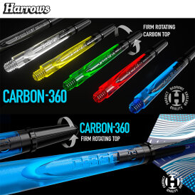 Harrows Dart Carbon 360 Shaft Dartshaft mit rotierenden Carbonverbundstoff-Top M Mittel Rot