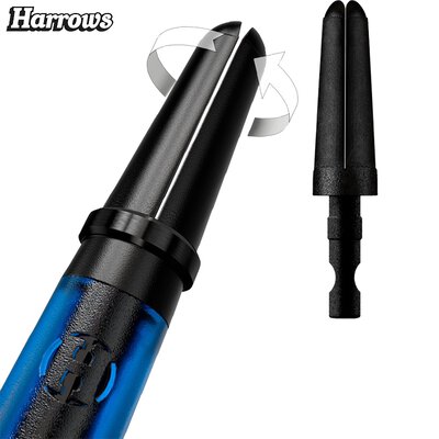 Harrows Dart Carbon 360 Shaft Dartshaft mit rotierenden Carbonverbundstoff-Top S Kurz Aqua Blau