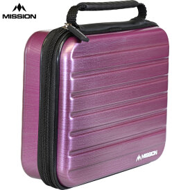 Mission Dart ABS 4 Metallic Darts Case Dartkoffer Darttasche Dartcase Dartbox Wallet Lila