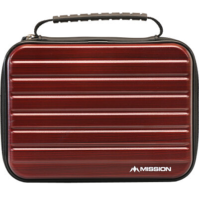Mission Dart ABS 4 Metallic Darts Case Dartkoffer Darttasche Dartcase Dartbox Wallet Rot