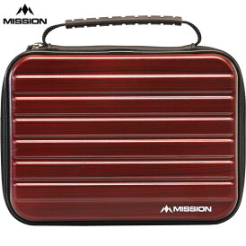 Mission Dart ABS 4 Metallic Darts Case Dartkoffer Darttasche Dartcase Dartbox Wallet Rot