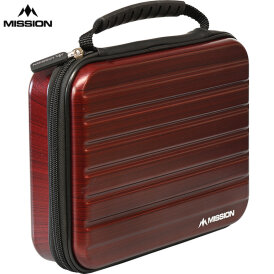 Mission Dart ABS 4 Metallic Darts Case Dartkoffer Darttasche Dartcase Dartbox Wallet Rot