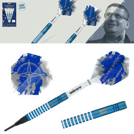 Unicorn Soft Darts Gary Anderson Silverstar Blue 80% Tungsten Softtip Darts Softdart