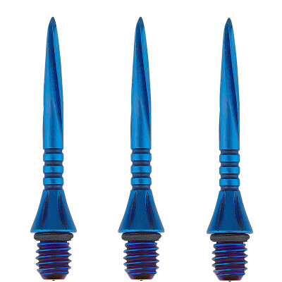 Unicorn Steel Tip Volute Converta 27mm Steel Point Volute Point Dart Schraub- Spitzen Dart Point Blau