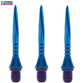 Unicorn Steel Tip Volute Converta 27mm Steel Point Volute Point Dart Schraub- Spitzen Dart Point Blau