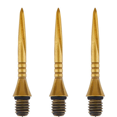 Unicorn Steel Tip Volute Converta 27mm Steel Point Volute Point Dart Schraub- Spitzen Dart Point Gold