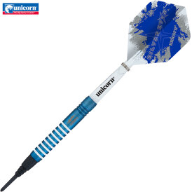 Unicorn Soft Darts Gary Anderson Silverstar Blue 80% Tungsten Softtip Darts Softdart 19 g