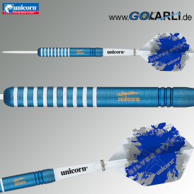 Unicorn Steel Darts Gary Anderson Silverstar Blue 80% Tungsten Steeltip Darts Steeldart 23 g