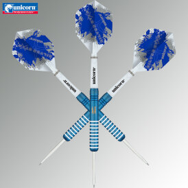 Unicorn Steel Darts Gary Anderson Silverstar Blue 80% Tungsten Steeltip Darts Steeldart 27 g