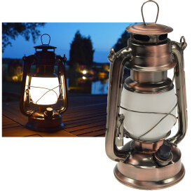 LED Camping Laterne CT-CL Copper ØxH 12x23,5cm, 4x AA, warmweiß, dimmbar
