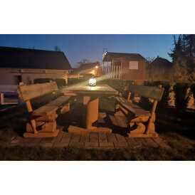 LED Camping Laterne CT-CL Copper ØxH 12x23,5cm, 4x AA, warmweiß, dimmbar