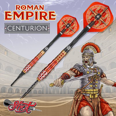 Shot Soft Darts Roman Empire Centurion 90% Tungsten Softtip Darts Softdart