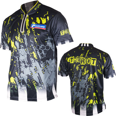 Unicorn Darts Shirt Callan Rydz The Riot Matchshirt Dart Shirt Dartshirt Trikot Größe 4XL