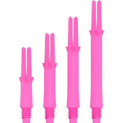 L-Style Dart L-Shaft Locked Straight Dart Shaft 2BA Dartshaft Shocking Pink XS Extra Kurz