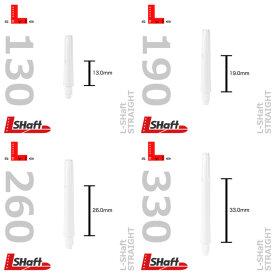 L-Style Dart L-Shaft Locked Straight Dart Shaft 2BA Dartshaft Blau M Mittel