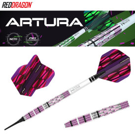 Red Dragon Soft Darts Artura Shocking Pink 90% Tungsten Softtip Dart Softdart 20 g