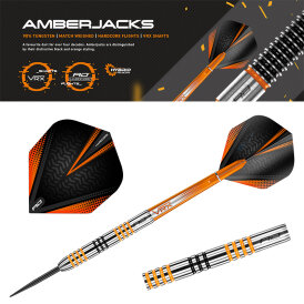 Red Dragon Steel Darts Amberjack 3 90% Tungsten Steeltip Dart Steeldart 24 g