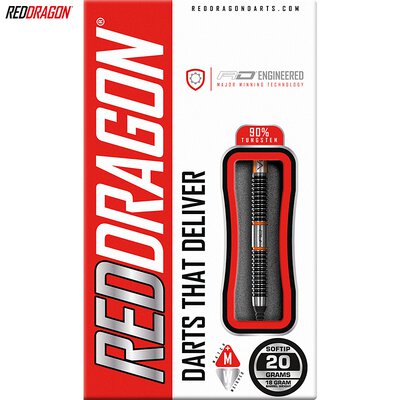 Red Dragon Soft Darts Amberjack 18 90% Tungsten Softtip Dart Softdart 20 g
