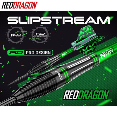 Red Dragon Steel Darts Slipstream 90% Tungsten Steeltip Dart Steeldart