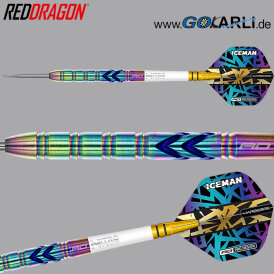 Red Dragon Steel Darts Gerwyn Price Iceman Ionic 90% Tungsten Steeltip Dart Steeldart 23 g