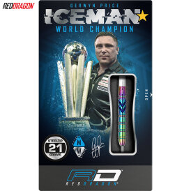 Red Dragon Steel Darts Gerwyn Price Iceman Ionic 90% Tungsten Steeltip Dart Steeldart 23 g