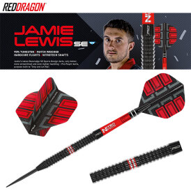 Red Dragon Steel Darts Jamie Lewis S.E. Fireball 90% Tungsten Steeltip Dart Steeldart 25 g