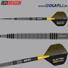 Red Dragon Steel Darts Jonny Clayton Oxide Edition 90% Tungsten Steeltip Dart Steeldart 23 g