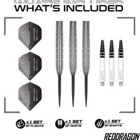 Red Dragon Steel Darts Luke Humphries TX1 90% Tungsten Steeltip Dart Steeldart 22 g