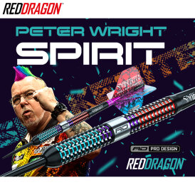 Red Dragon Steel Darts Peter Wright Spirit 90% Tungsten Steeltip Dart Steeldart 23 g
