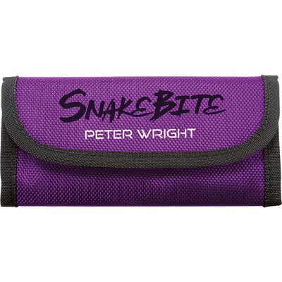 Red Dragon Peter Wright Snakebite Tri-Fold Wallet Darttasche Dartcase Dartbox Wallet Lila-Schwarz