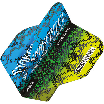 Red Dragon Peter Wright Snakebite Flights Hardcore Standard Dart Flight Neuheit 2022 / 2023 TF6841