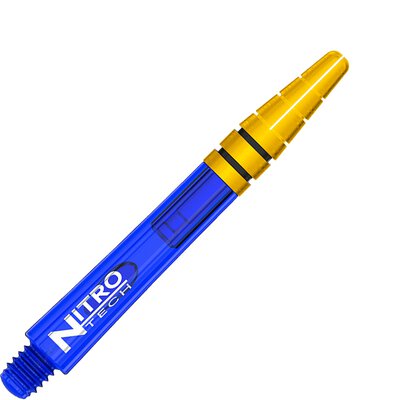 Red Dragon Nitrotech Dart Shaft Dartshaft Top in Gold Blau IM Intermediate