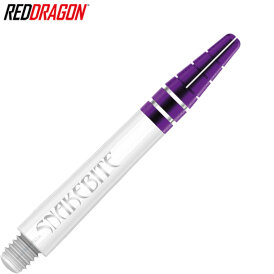 Red Dragon Dart Shaft Nitrotech Peter Wright Snakebite Dartshaft Weiß / Lila IM Intermediate