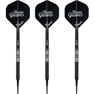 one80 Soft Dart Beau Greaves Beau n Arrow VHD Black Edition 90% Tungsten Softtip Dart Softdart 20 g