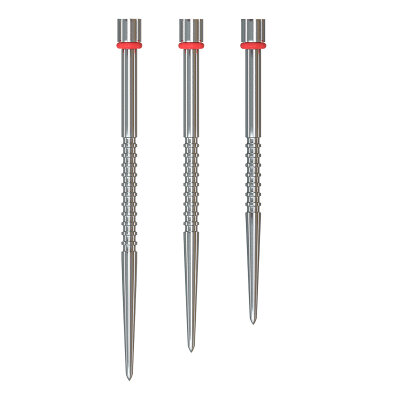 one80 Steel Darts R2 Revolution Interchange Points 2,35 mm Point Wechselspitzen Silber Grooved C 48 mm