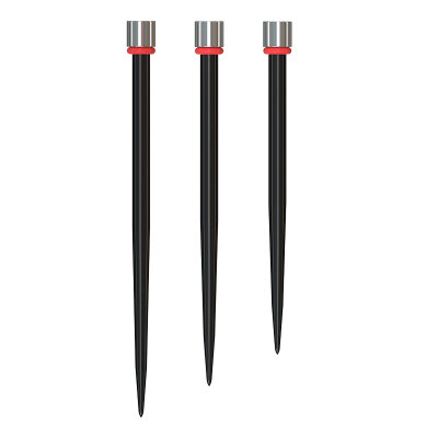 one80 Steel Darts R2 Revolution Interchange Points 2,35 mm Point Wechselspitzen Schwarz Smooth 48 mm