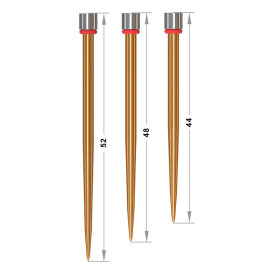 one80 Steel Darts R2 Revolution Interchange Points 2,35 mm Point Wechselspitzen Gold Smooth 52 mm